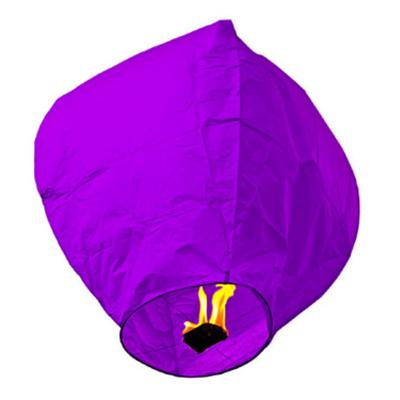 Небесный фонарик фиолетовый "Конус фиолетовый, средний" - Цена: 200 р. - Фото 1