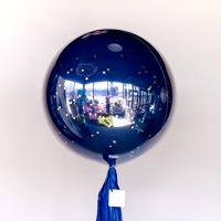 Шар даблстаф с тассел гирляндой