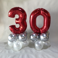 Фольгированные цифры на стойках