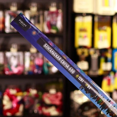 Бенгальские огни тонкие 600 мм, 6 шт - Цена: 550 р. - Фото 1