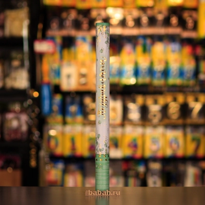 Хлопушка с серпантином золото/серебро, 50 см - Цена: 480 р. - Фото 1