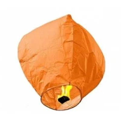 Небесный фонарик оранжевый Конус средний - Цена: 200 р. - Фото 1