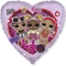 Сердце 18" фольгированное с рисунком - Цена: 370 р. - Фото 5
