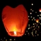 Небесный фонарик красный в виде Сердца - Цена: 300 р. - Фото 1