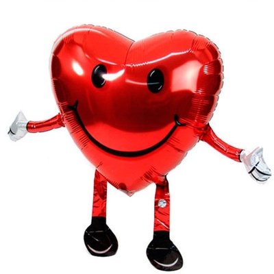 Шар фольгированный ходячий сердце - Цена: 1 123 р. - Фото 1