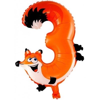 Цифра "3" лиса - Цена: 450 р. - Фото 1
