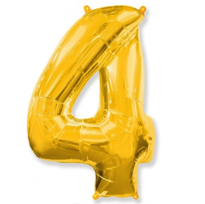 Цифра 4 золото - Цена: 1 090 р. - Фото 1