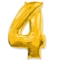 Цифра 4 золото - Цена: 1 090 р. - Фото 1