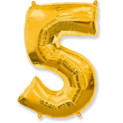 Цифра 5 золото - Цена: 1 090 р. - Фото 1