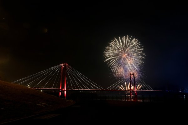 Фейерверк в дни Универсиады 2019